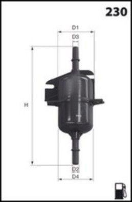 MISFAT Filtre à carburant E105