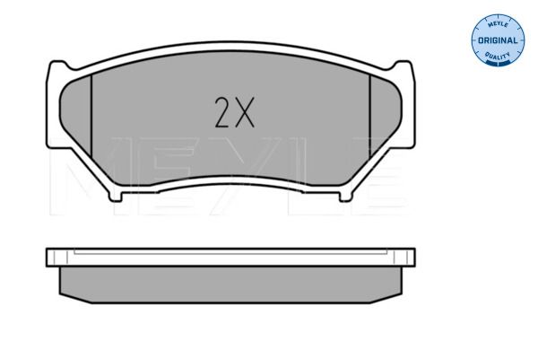 MEYLE 025 219 0715/W Brake Pad Set, disc brake