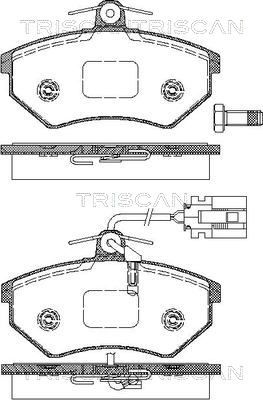 TRISCAN fékbetétkészlet, tárcsafék 8110 29976