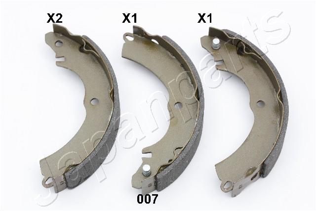 Комплект гальмівних колодок, Japanparts GF-007AF