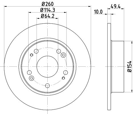 Гальмівний диск, Nisshinbo ND8004K