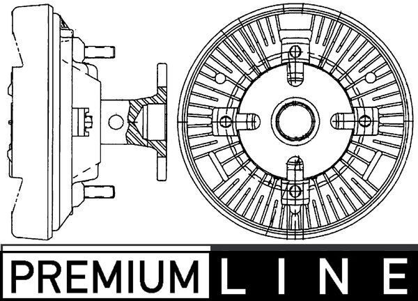 Συμπλέκτης, βεντιλατέρ ψυγείου  BEHR *** PREMIUM LINE ***