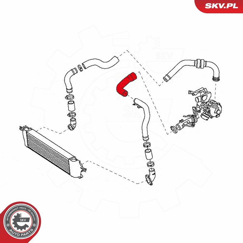 ESEN SKV 43SKV070 Charge Air Hose