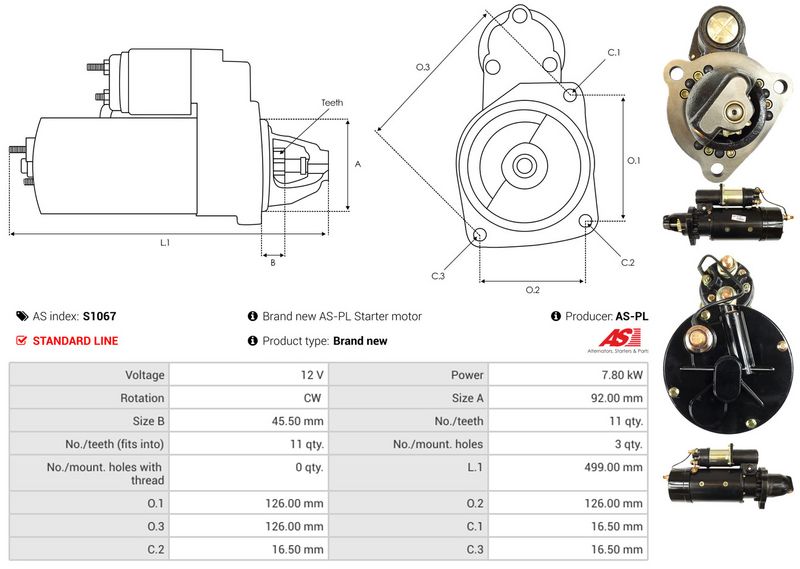 AS-PL S1067 Starter