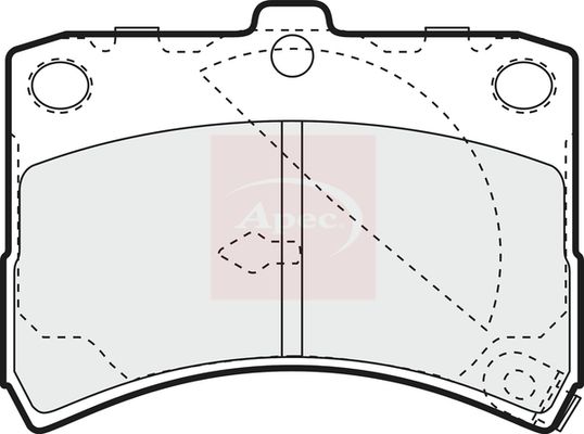 APEC Brake Pad Set, disc brake PAD1138