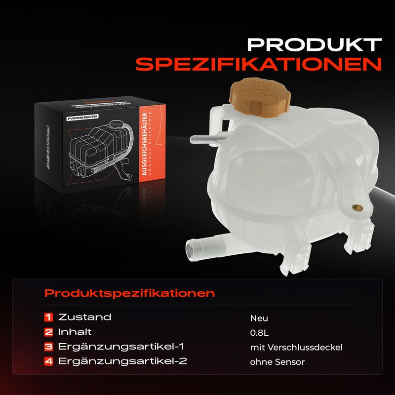 Frankberg 5481FB0012036 Expansion Tank, coolant