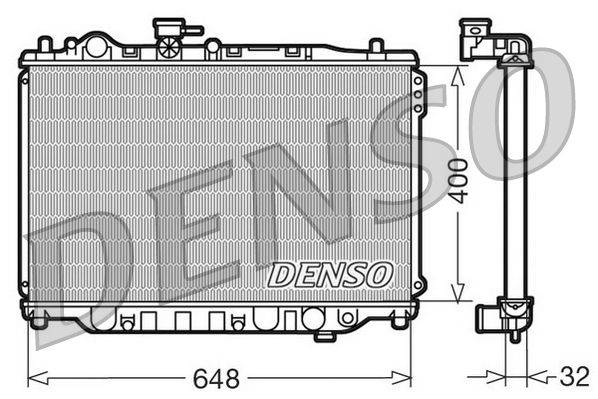 DENSO hűtő, motorhűtés DRM44007