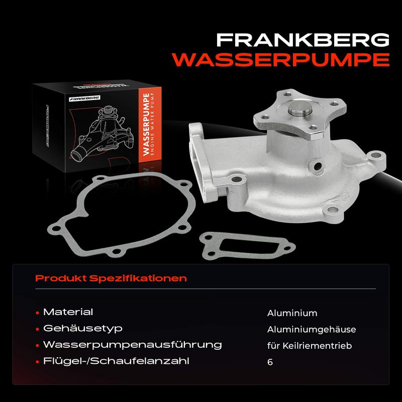 Frankberg 5481FB0043854 Water Pump, engine cooling