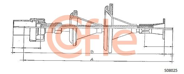 Трос привода спідометра, Cofle S08025