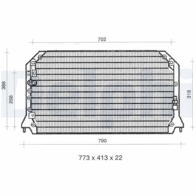 DELPHI kondenzátor, klíma TSP0225310