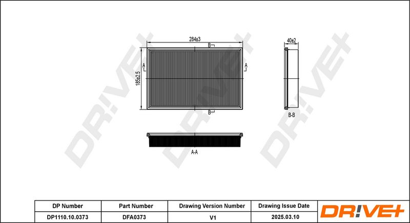 Filtru aer DP1110.10.0373 Dr!ve+