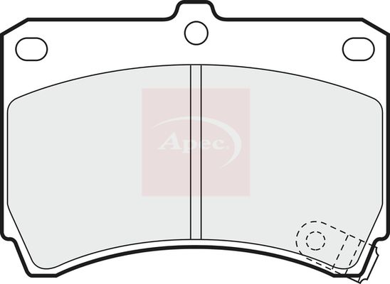 APEC Brake Pad Set, disc brake PAD684