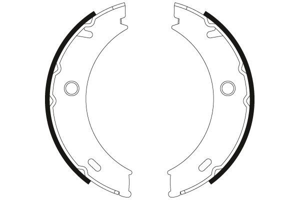 TRW GS8466 Brake Shoe Set, parking brake