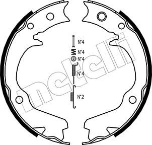 METELLI fékpofakészlet, rögzítőfék 53-0386K