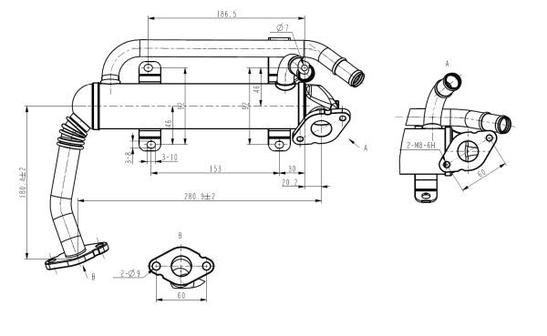 NRF 48406 Cooler, exhaust gas recirculation