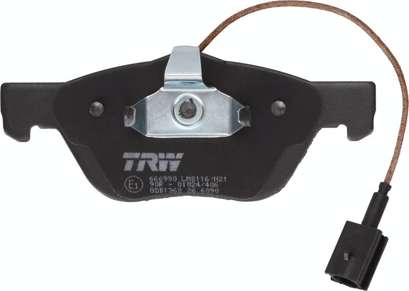 Piduriklotsi komplekt, ketaspidur, TRW GDB1362