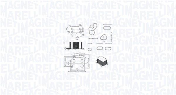 Охолоджувач оливи, моторна олива, Magneti Marelli 350300002400