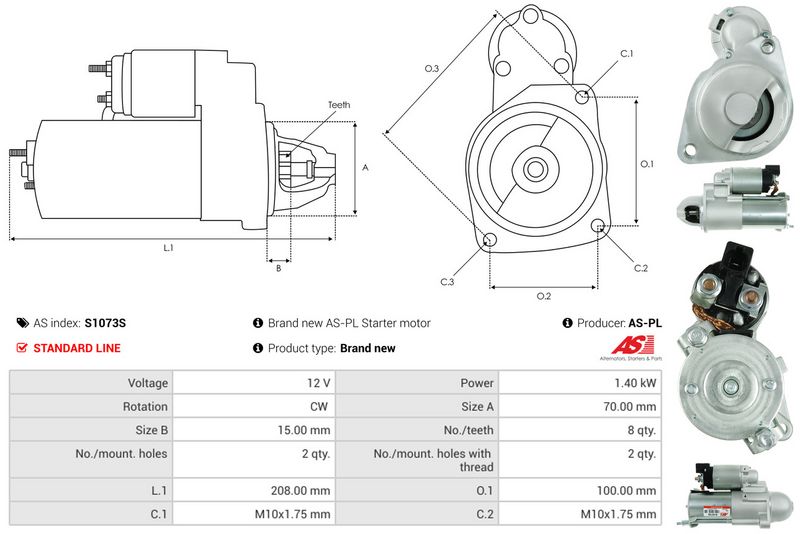 AS-PL S1073S Starter
