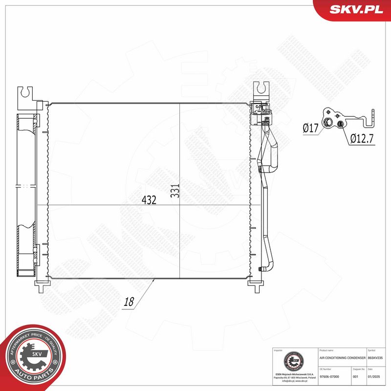 Kondensaator, kliimaseade, ESEN SKV 86SKV235
