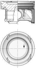 KOLBENSCHMIDT dugattyú 40862600