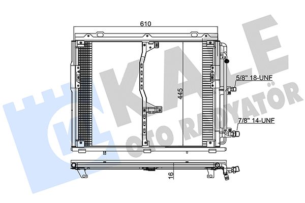 KALE Mercedess Радиатор кондиционера S-Class W140