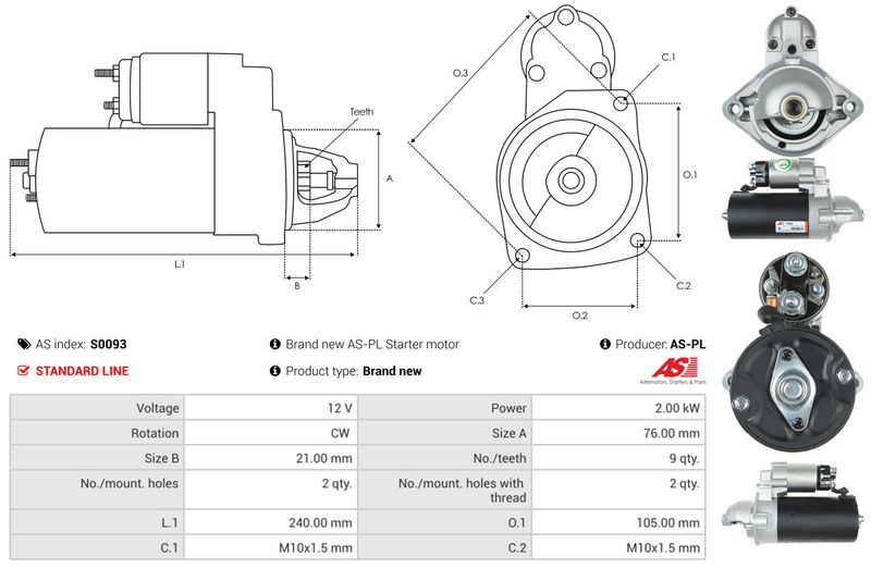 AS-PL S0093 Starter