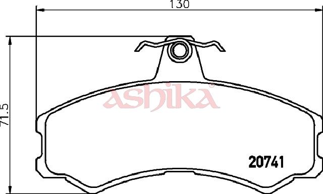 ASHIKA 50-00-0236 Brake Pad Set, disc brake