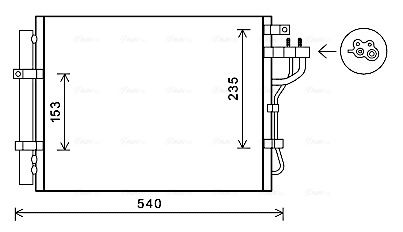 AVA QUALITY COOLING kondenzátor, klíma KA5188D