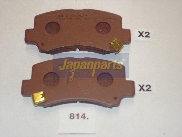 JAPANPARTS Stabdžių trinkelių rinkinys, diskinis stabdys