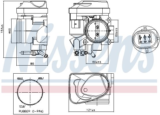 NISSENS 955061 Throttle Body