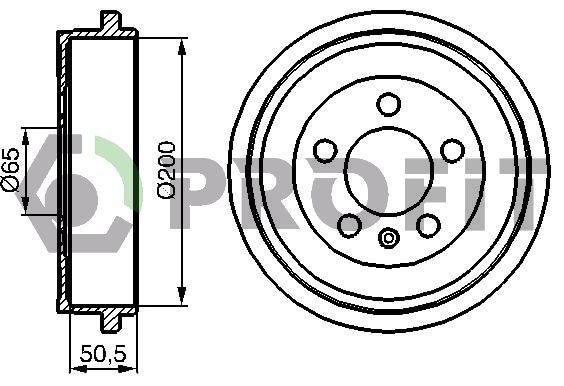 Гальмівний барабан, Profit 5020-0077