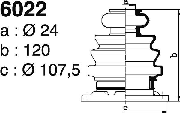 DEPA 6022 Gaiter, Propshaft