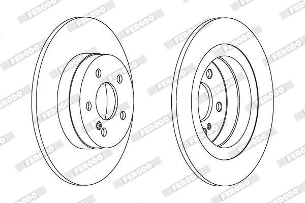 FERODO Disque de frein DDF1691C