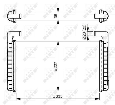 NRF 54299 Heat Exchanger, interior heating