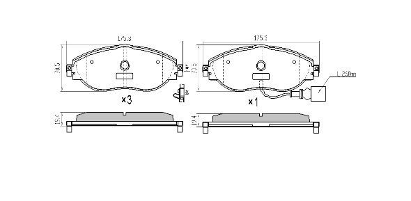 FREMAX FBP-1742 Brake Pad Set, disc brake