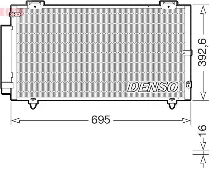 Конденсатор, система кондиціонування повітря, Denso DCN50130