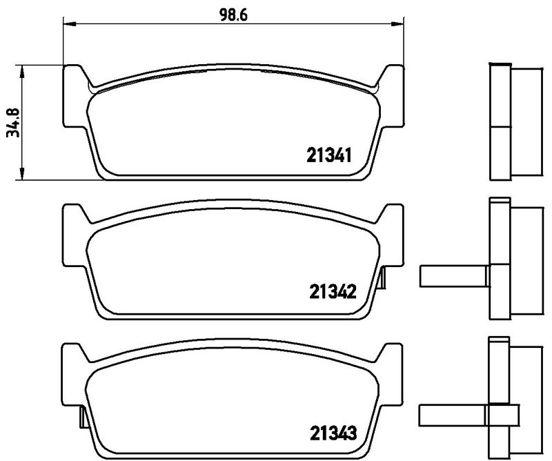 BREMBO P56053 Brake Pad Set, disc brake