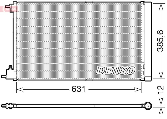DENSO kondenzátor, klíma DCN20039