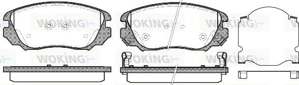 Колодки гальмові, передні, BUICK (SGM) LACROSSE (03/06-)