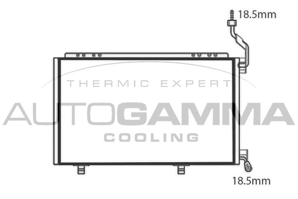 Autogamma 107776 - Condenser, air conditioning