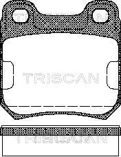 TRISCAN fékbetétkészlet, tárcsafék 8110 24865