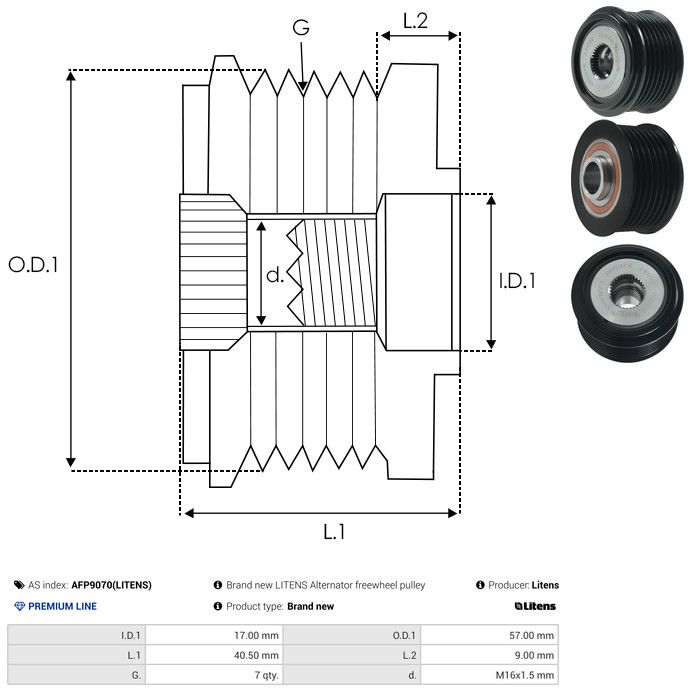 Generaatori vabakäik, AS-PL AFP9070(LITENS)