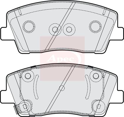 APEC Brake Pad Set, disc brake PAD2264