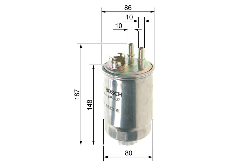 BOSCH 0 450 906 407 Fuel Filter