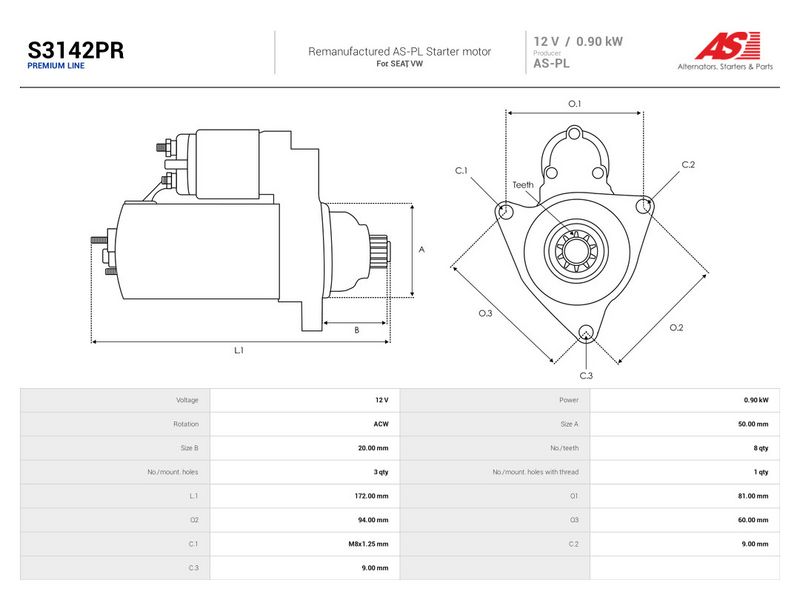 This part match OEM code: 047911023B