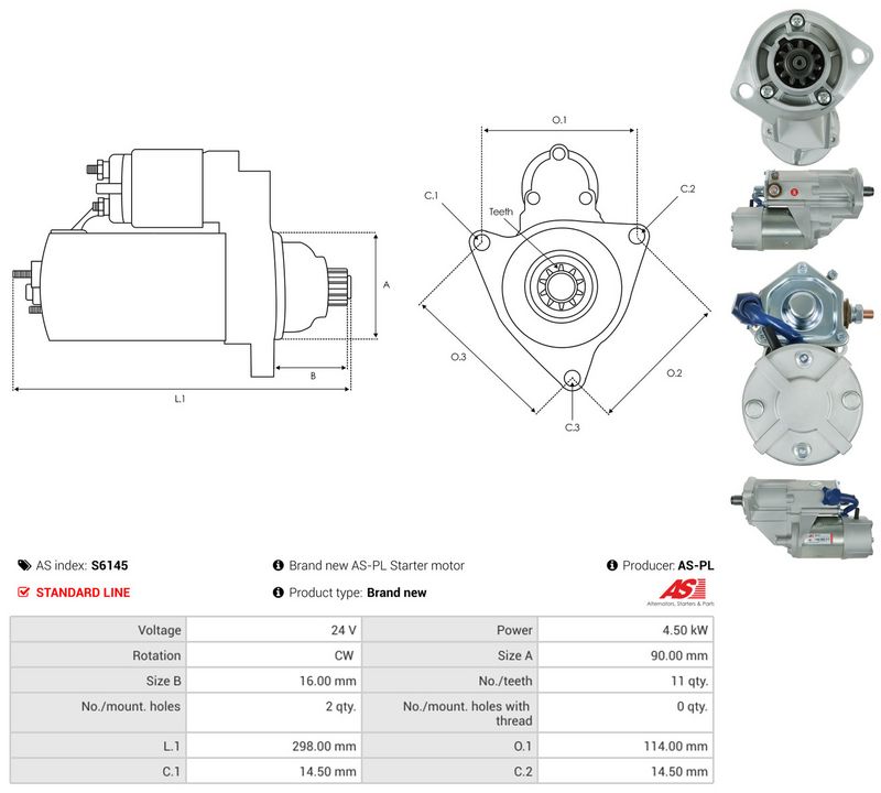 AS-PL S6145 Starter