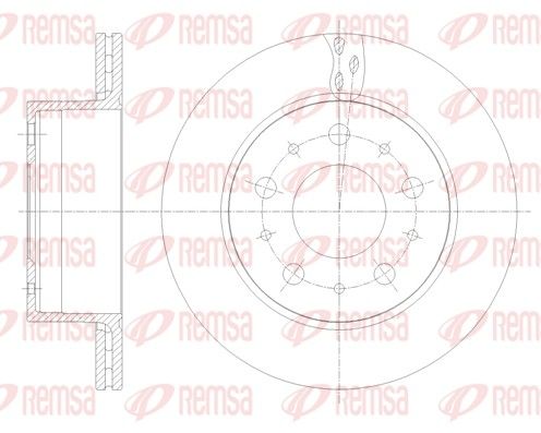 Гальмівний диск, Remsa 62109.10