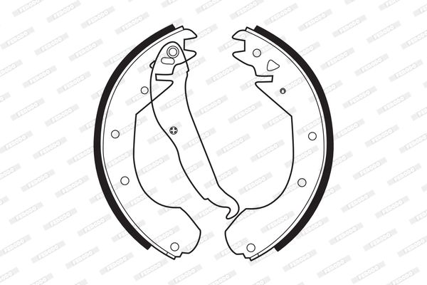 FERODO FSB199 Brake Shoe Set