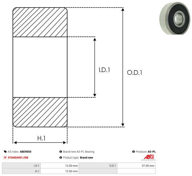 AS-PL ABE9050 Bearing