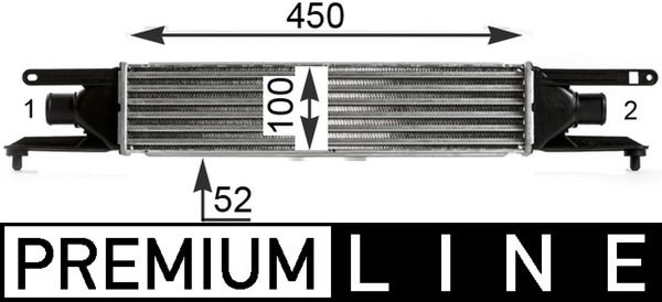 MAHLE Intercooler, inlaatluchtkoeler CI 434 000P